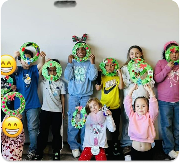 happy preschool kids